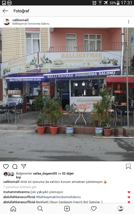 Ballıkaymak Dondurma Salonu
